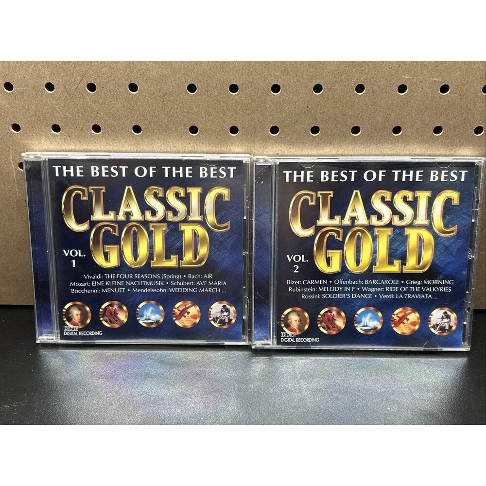 The Best of the Best Classic Gold Vol 1 & 2 Classical Music CD Albums